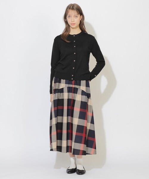 CB CRESTBRIDGE（シービークレストブリッジ）の「【Quiet checkシリーズ】ヘッジホッグカーディガン（カーディガン/ボレロ・レディース・ホワイト系その他/レッド/ブルー/ブラック・M）」の10枚目の写真