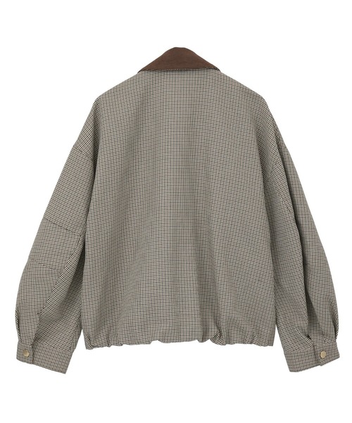 Green Parks(グリーンパークス)の「2WAYジップアップジャケット(ブルゾン・レディース・カーキ/チェック・FREE)」の22枚目の写真