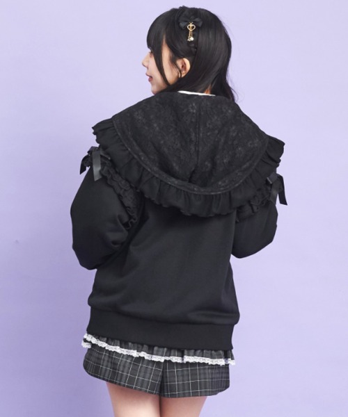 Secret Honey（シークレットハニー）の「レースZIPパーカー（パーカー・レディース・オフホワイト/グレー/ブラック・FREE）」の16枚目の写真