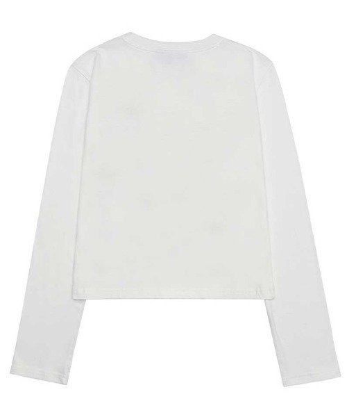 AMESWORLDWIDE(アメスワールドワイド)の「A'GEM/9 × .kom 『AMESWORLDWIDE/アメスワールドワイド』 BIG TYPO LONGSLEEVE TEE/ビッグタイポ長袖Tシャツ(Tシャツ/カットソー・レディース・ホワイト/ブラック/ライトブルー/グレー・S)」の15枚目の写真
