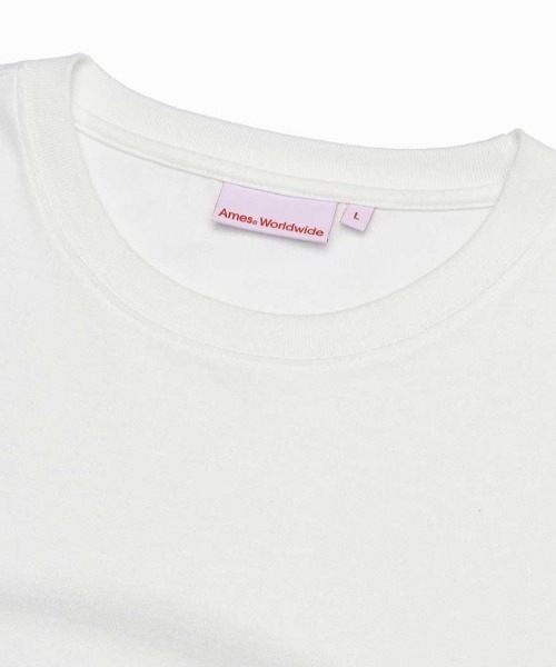 AMESWORLDWIDE(アメスワールドワイド)の「A'GEM/9 × .kom 『AMESWORLDWIDE/アメスワールドワイド』 BIG TYPO LONGSLEEVE TEE/ビッグタイポ長袖Tシャツ(Tシャツ/カットソー・レディース・ホワイト/ブラック/ライトブルー/グレー・S)」の16枚目の写真