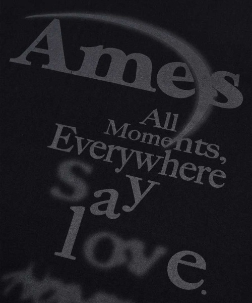 AMESWORLDWIDE(アメスワールドワイド)の「A'GEM/9 × .kom 『AMESWORLDWIDE/アメスワールドワイド』 BIG TYPO LONGSLEEVE TEE/ビッグタイポ長袖Tシャツ(Tシャツ/カットソー・レディース・ホワイト/ブラック/ライトブルー/グレー・S)」の22枚目の写真