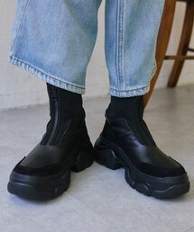 ear PAPILLONNER（イアパピヨネ）の「ボリュームソールショートブーツ25【SUM1 STYLE】（ブーツ）」