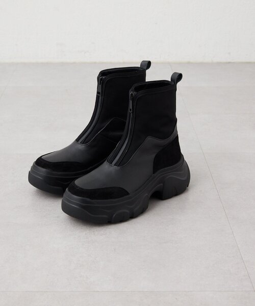 セール】《本革》ボリュームソールショートブーツ2025【SUM1