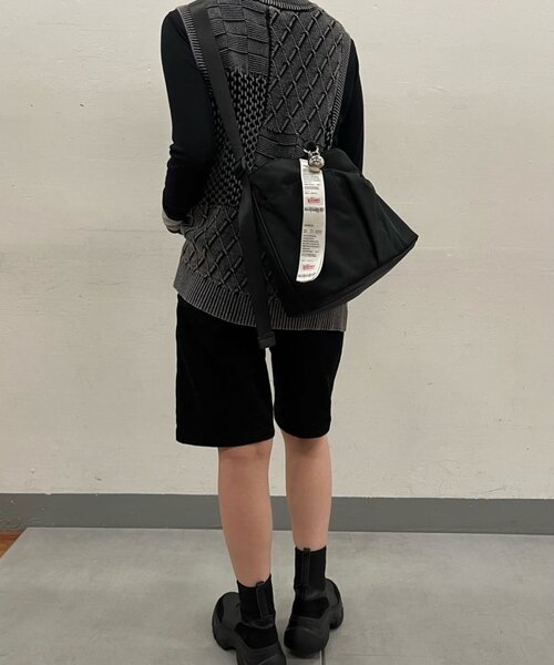 SUMI STYLE ブラックショートブーツ　イアパピヨネ　Lサイズ ear PAPILLONNER ブーツ 「本革」ボリュームソールショート