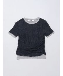VEQUM（VEQUM）の「【VEQUM】WRINCLE LAYEREED TOPS（Tシャツ/カットソー）」