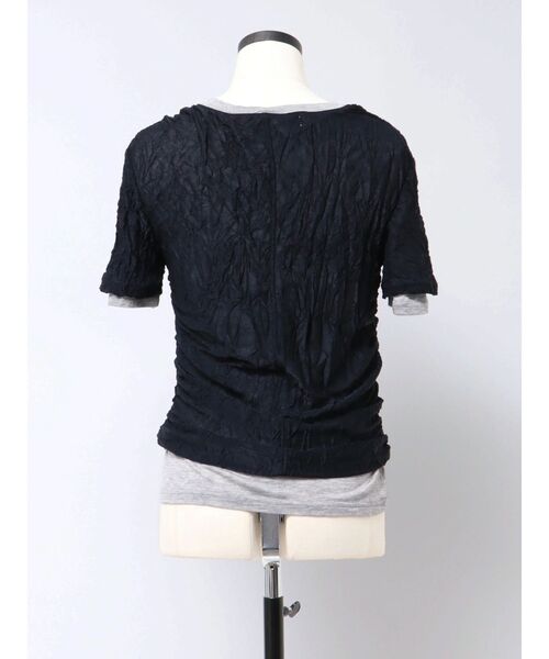 VEQUM（VEQUM）の「【VEQUM】WRINCLE LAYEREED TOPS（Tシャツ/カットソー・レディース・グレー/ブラック/ホワイト・FREE）」の10枚目の写真