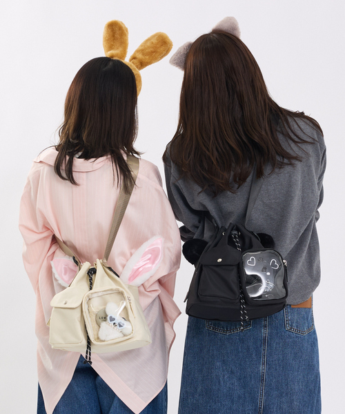 推し活/再入荷】オシゴト巾着ショルダーバッグ/2WAY（ショルダーバッグ 