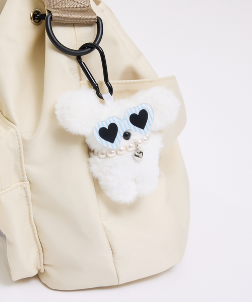 LOWELL things（ロウェル　シングス）の「【推し活/再入荷】オシゴト巾着ショルダーバッグ/2WAY（ショルダーバッグ・レディース・ブラック/アイボリー・フリー）」の16枚目の写真