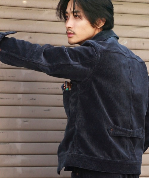 TMT(ティーエムティー)の「CORDUROY JACKET(1st type)(デニムジャケット・メンズ・ブラウン/ネイビー・MEDIUM/LARGE/X-LARGE)」の9枚目の写真