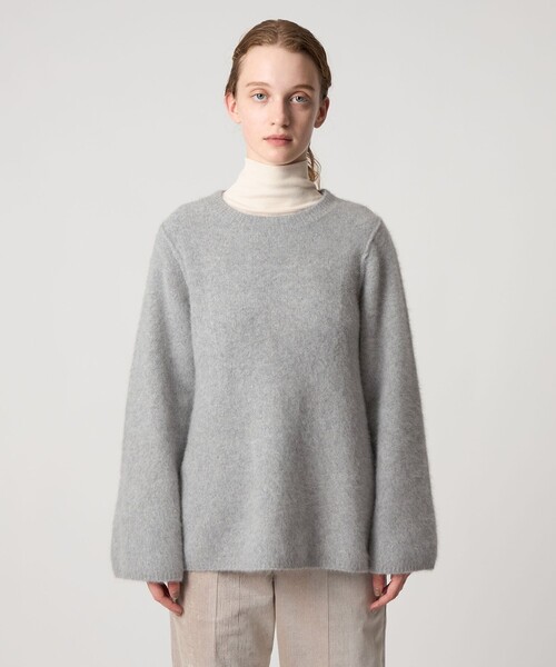 Steven Alan（スティーブンアラン）の「＜Steven Alan＞ウール フォックス プルオーバー ニット（ニット/セーター・レディース・ダークグレー/ネイビー・FREE）」の6枚目の写真