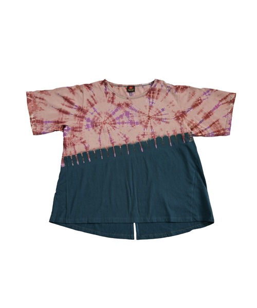 MARAI(マーライ)の「タイダイ染半袖Tシャツ(Tシャツ/カットソー・レディース・グリーン/レッド/ネイビー・FREE)」の10枚目の写真