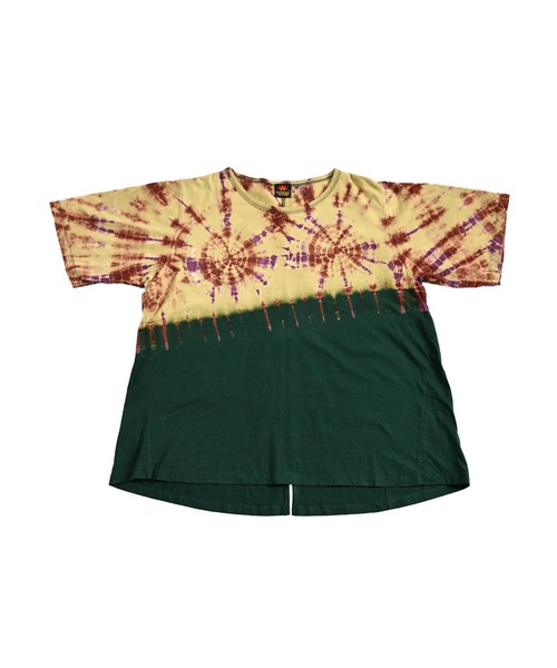 MARAI(マーライ)の「タイダイ染半袖Tシャツ(Tシャツ/カットソー・レディース・グリーン/レッド/ネイビー・FREE)」の5枚目の写真