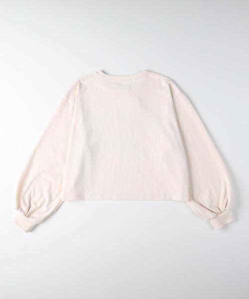 Right-on(ライトオン)の「HONEYSUCKLE ROSE(ハニーサックルローズ)【レディース】袖ボリュームロングスリーブTシャツ(Tシャツ/カットソー・レディース・ベージュ/ブラック/オフホワイト・S/M/L)」の8枚目の写真
