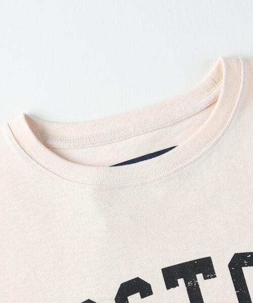 Right-on(ライトオン)の「HONEYSUCKLE ROSE(ハニーサックルローズ)【レディース】袖ボリュームロングスリーブTシャツ(Tシャツ/カットソー・レディース・ベージュ/ブラック/オフホワイト・S/M/L)」の9枚目の写真