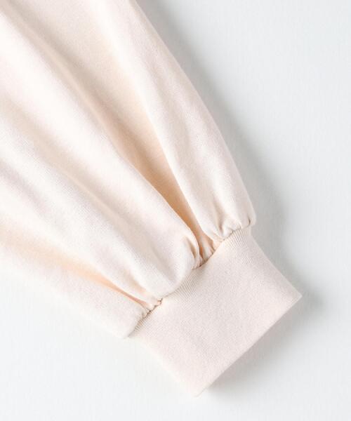 Right-on(ライトオン)の「HONEYSUCKLE ROSE(ハニーサックルローズ)【レディース】袖ボリュームロングスリーブTシャツ(Tシャツ/カットソー・レディース・ベージュ/ブラック/オフホワイト・S/M/L)」の13枚目の写真