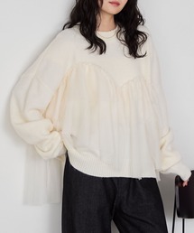 ホワイト チュール トップス sdp0083_7_0_1.jpg