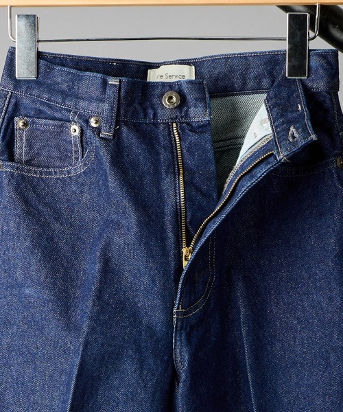 fireservice(ファイヤーサービス)の「【 Fire Service / ファイヤーサービス 】BAGGY DENIM / バギーデニム(デニムパンツ・レディース・インディゴブルー・24inch/25inch/26inch/23inch/27inch/28inch)」の4枚目の写真