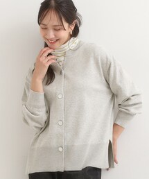 SHOO・LA・RUE（シューラルー）の「スウェットライク キーネックカーディガン（カーディガン/ボレロ・レディース）」