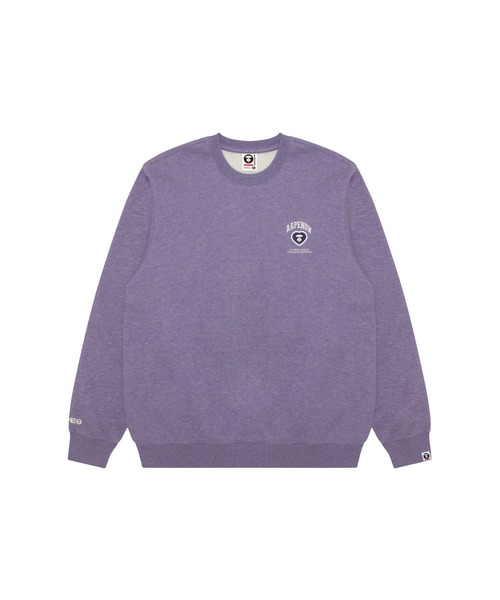 AAPE BY A BATHING APE（エーエイプバイアベイシングエイプ）の「AAPE NOW HEART CREW NECK SWEAT（スウェット・メンズ・イエロー/パープル・MEDIUM/X-LARGE/LARGE/SMALL）」の2枚目の写真