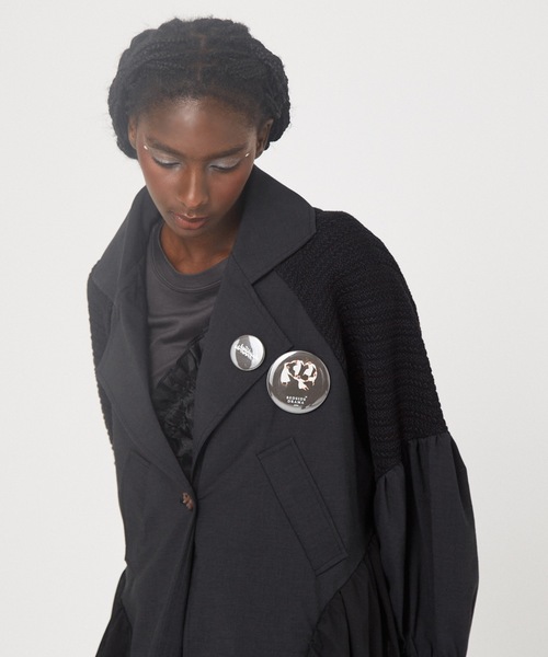 bedsidedrama（ベットサイドドラマ）の「Mixed Tutu Coat（その他アウター・レディース・ナチュラル/ブラック・1/2）」の4枚目の写真