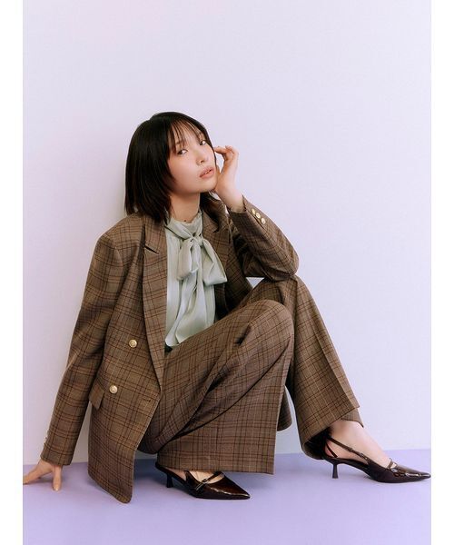 セール】ダブルブレストウールジャケット（ブルゾン）｜LILY BROWN