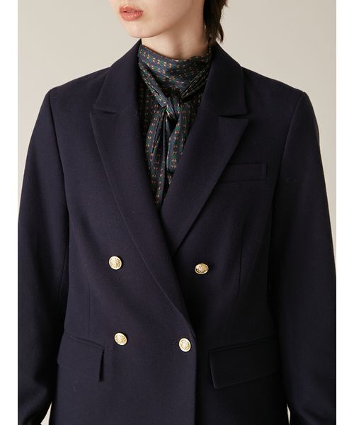 LILY BROWN(リリーブラウン)の「ダブルブレストウールジャケット(ブルゾン・レディース・グレー/ネイビー/チェック・F)」の12枚目の写真