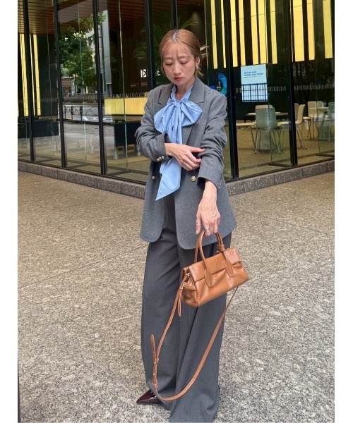 LILY BROWN(リリーブラウン)の「ダブルブレストウールジャケット(ブルゾン・レディース・グレー/ネイビー/チェック・F)」の19枚目の写真