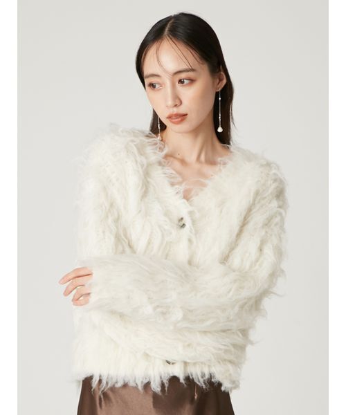 2wayブラッシュシャギーカーディガン（カーディガン/ボレロ）｜FRAY