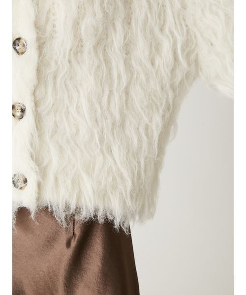 FRAY I.D(フレイアイディー)の「2wayブラッシュシャギーカーディガン(カーディガン/ボレロ・レディース・アイボリー/ライトベージュ/ピンク・F)」の10枚目の写真