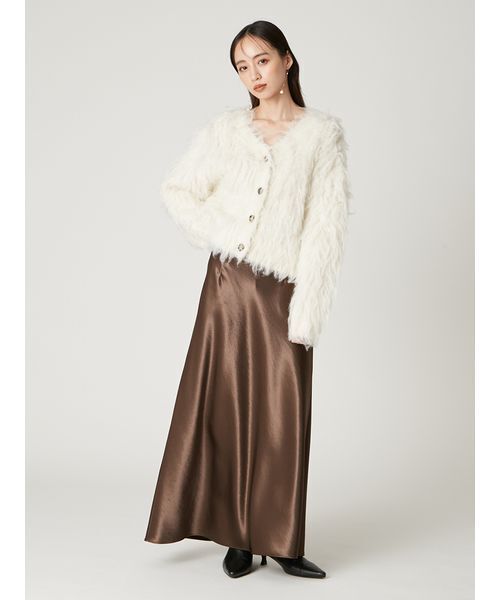 FRAY I.D(フレイアイディー)の「2wayブラッシュシャギーカーディガン(カーディガン/ボレロ・レディース・アイボリー/ライトベージュ/ピンク・F)」の13枚目の写真