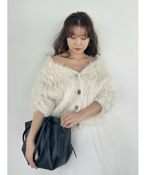 2wayブラッシュシャギーカーディガン（カーディガン/ボレロ）｜FRAY