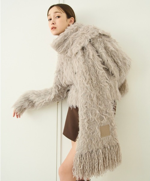 最終値下げ️⭕️2wayブラッシュシャギーカーディガン FRAY I.D 2wayブラッシュシャギーカーディガン(ニット)｜トップス｜FRAY I.D