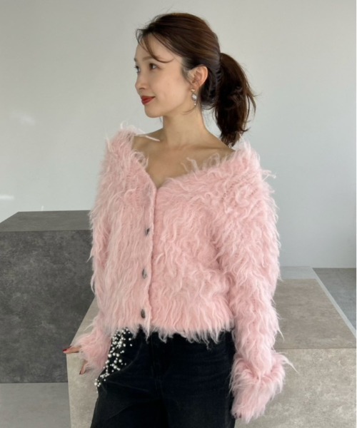 2wayブラッシュシャギーカーディガン（カーディガン/ボレロ）｜FRAY