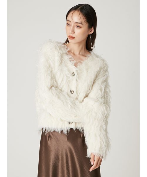 【FRAY I.D.】2wayブラッシュシャギーカーディガン 2wayブラッシュシャギーカーディガン(ニット)｜トップス｜FRAY I.D