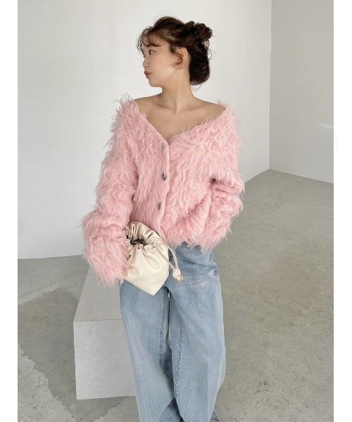 最終値下げ️⭕️2wayブラッシュシャギーカーディガン FRAY I.D 2wayブラッシュシャギーカーディガン(ニット)｜トップス｜FRAY I.D