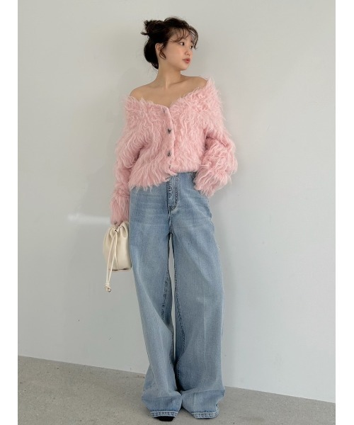 セール】2wayブラッシュシャギーカーディガン（カーディガン/ボレロ