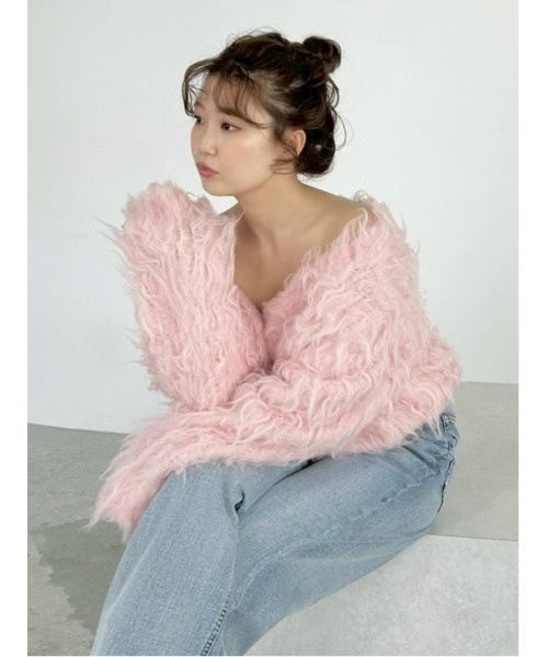 【FRAY I.D.】2wayブラッシュシャギーカーディガン 2wayブラッシュシャギーカーディガン(ニット)｜トップス｜FRAY I.D