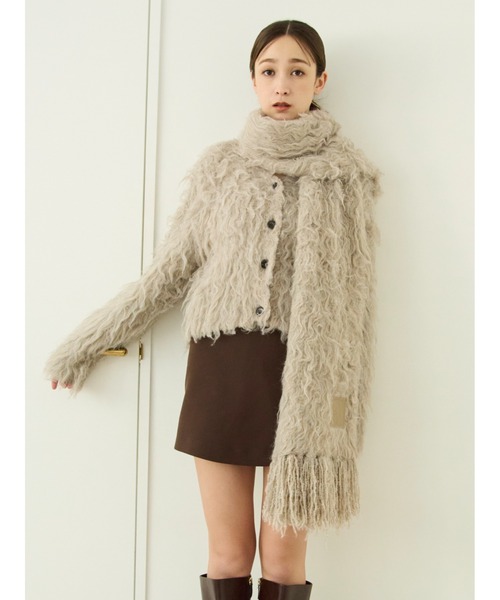 2wayブラッシュシャギーカーディガン（カーディガン/ボレロ）｜FRAY