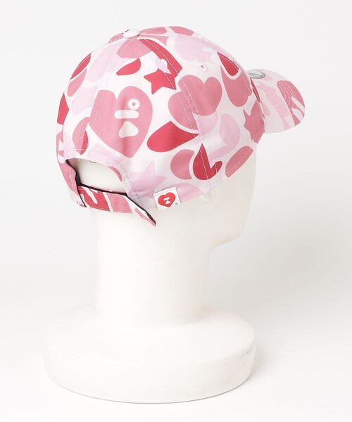 A BATHING APE（アベイシングエイプ）の「CROSSOVER NEW ERA CAMO BASEBALL CAP（キャップ・レディース・ピンク/グリーン・FREE）」の11枚目の写真