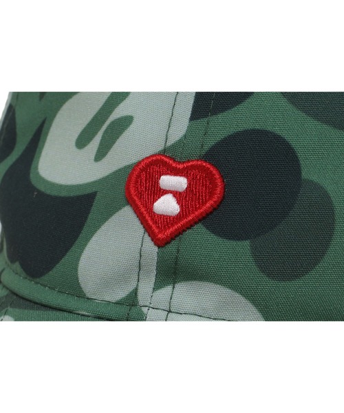 A BATHING APE（アベイシングエイプ）の「CROSSOVER NEW ERA CAMO BASEBALL CAP（キャップ・レディース・ピンク/グリーン・FREE）」の7枚目の写真