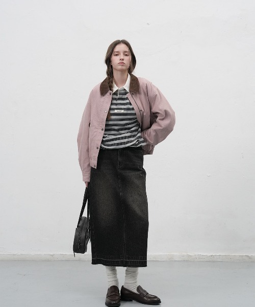 GENERAL IDEA（ジェネラルアイデア）の「【GENERAL IDEA】ヴィンテージボーダーラガーTシャツ / VINTAGE STRIPE RUGBY T-SHIRTS（Tシャツ/カットソー・レディース・グレー/ベージュ・S/M/L）」の17枚目の写真