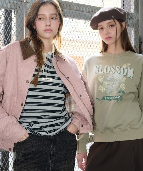 GENERAL IDEA（ジェネラルアイデア）の「【GENERAL IDEA】ヴィンテージボーダーラガーTシャツ / VINTAGE STRIPE RUGBY T-SHIRTS（Tシャツ/カットソー・レディース・グレー/ベージュ・S/M/L）」の4枚目の写真