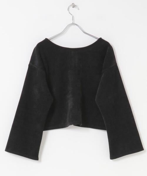 URBAN RESEARCH DOORS(アーバンリサーチドアーズ)の「ベロアリボンカットカーディガン(カーディガン/ボレロ・レディース・ナチュラル/ブラック・MEDIUM)」の15枚目の写真