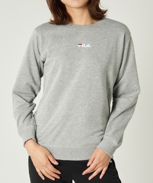 FILA GOLF(フィラゴルフ )の「クルースウェット(スウェット・レディース・杢グレー/ネイビー/ホワイト・LARGE/X-LARGE/MEDIUM)」の2枚目の写真