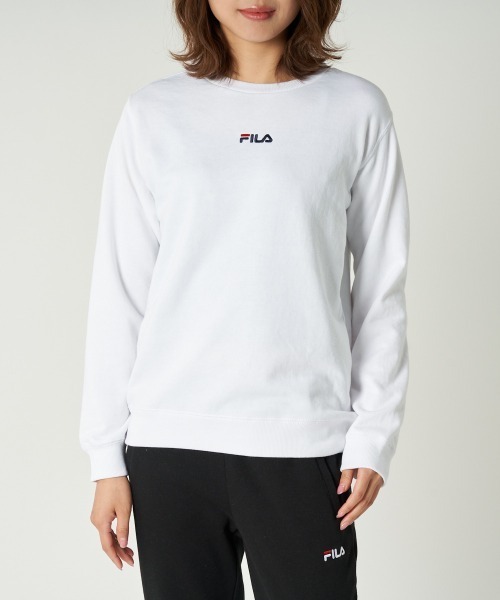 FILA GOLF(フィラゴルフ )の「クルースウェット(スウェット・レディース・杢グレー/ネイビー/ホワイト・LARGE/X-LARGE/MEDIUM)」の4枚目の写真