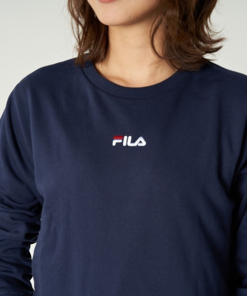 FILA GOLF(フィラゴルフ )の「クルースウェット(スウェット・レディース・杢グレー/ネイビー/ホワイト・LARGE/X-LARGE/MEDIUM)」の15枚目の写真