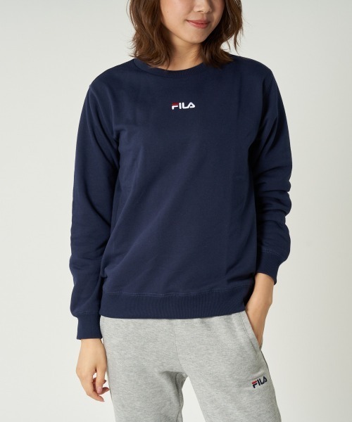 FILA GOLF(フィラゴルフ )の「クルースウェット(スウェット・レディース・杢グレー/ネイビー/ホワイト・LARGE/X-LARGE/MEDIUM)」の12枚目の写真