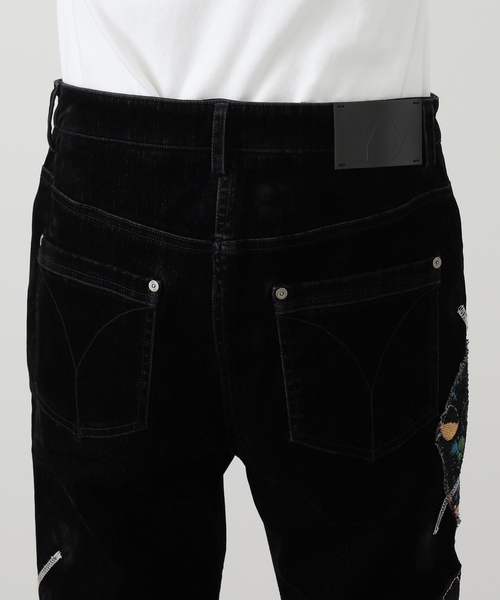 OPEN Yy（オープンワイワイ）の「【OPEN YY / オープンワイワイ】 Woven ARGYLE PATCHED BOOTSCUT PA YY254PT004（その他パンツ・レディース・ブラック・MEDIUM）」の14枚目の写真