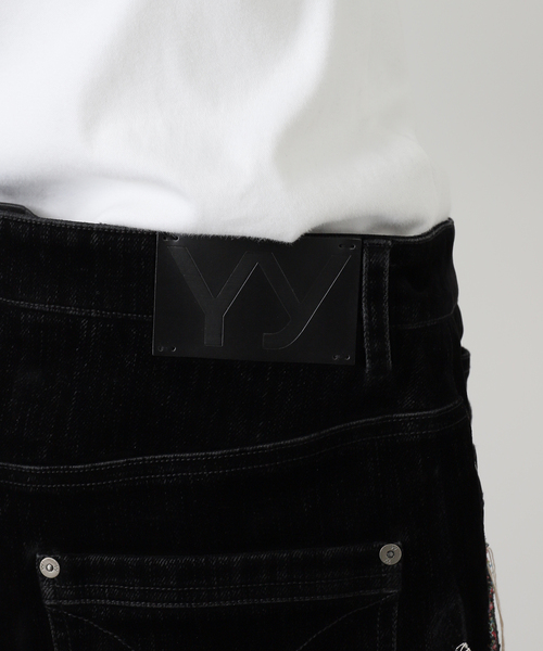 OPEN Yy（オープンワイワイ）の「【OPEN YY / オープンワイワイ】 Woven ARGYLE PATCHED BOOTSCUT PA YY254PT004（その他パンツ・レディース・ブラック・MEDIUM）」の15枚目の写真